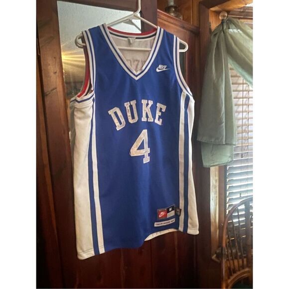 NIKE 2001 Carlos Boozer Duke #4 Reversible USA Basketball Jersey M - Picture 16 of 16